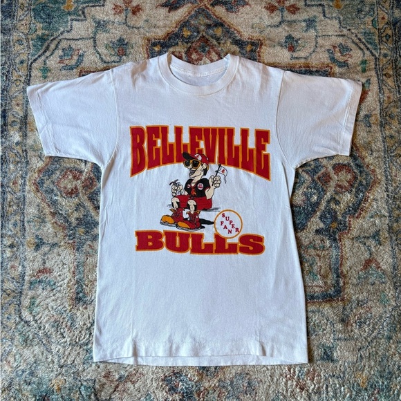 Vintage Belleville Bulls Super Fan T-shirt Medium - Picture 1 of 5